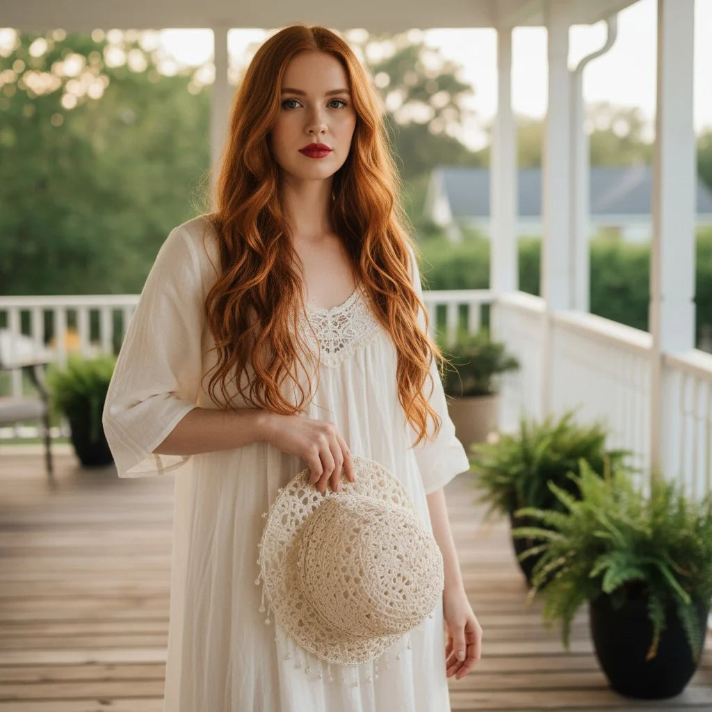 pearl crochet bucket hat elegant boho summer cap