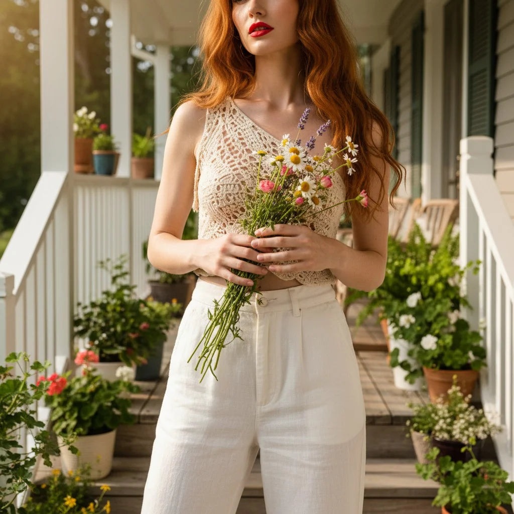 one shoulder crochet crop top handmade boho butterfly cami
